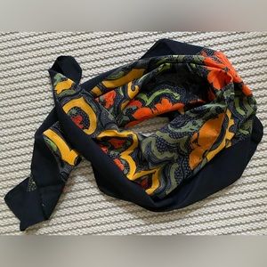 Bright coloured scarf